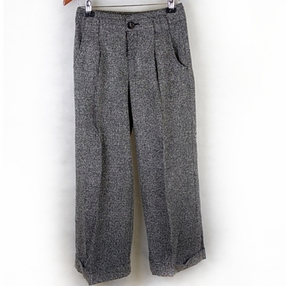 Free People Herringbone Trouser Pants Size 0 - Picture 2 of 8